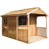 Remise en bois de cèdre rouge de l'Ouest Clubhouse l 10 pi x P 14 pi