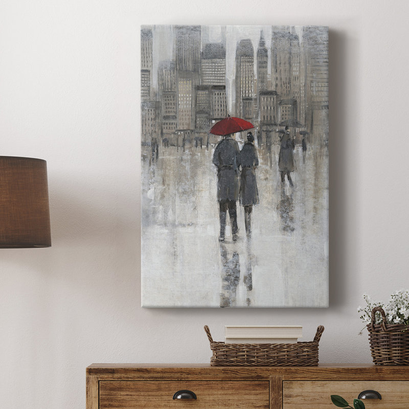 «Rain in The City I» - galerie sur mesure Cavas, H 18 po x l 12 po