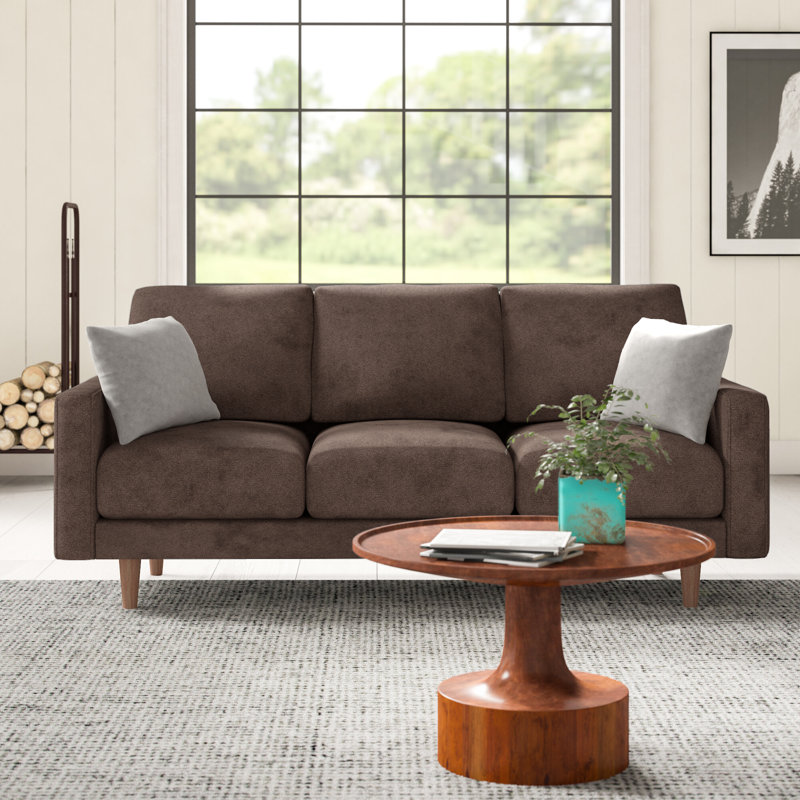 Canapé à accoudoirs carrés Craigmont, Brun, H 33,1 po x l 71,7 po x P 31,7 po