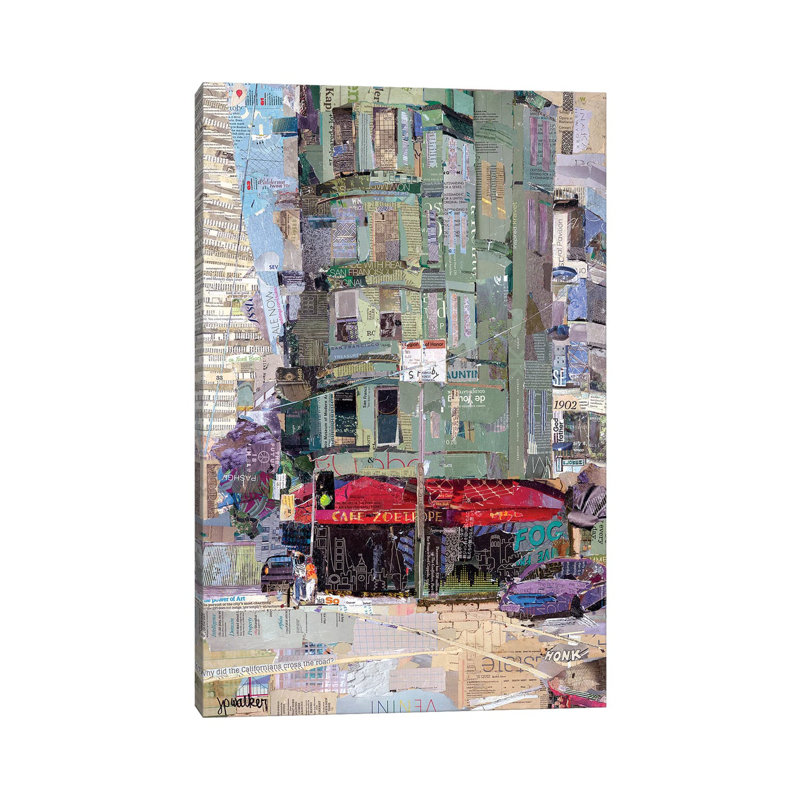 «Cafe Zoetrope», reproduction sur toile tendue, H 18 po x l 12 po x 1,5 po