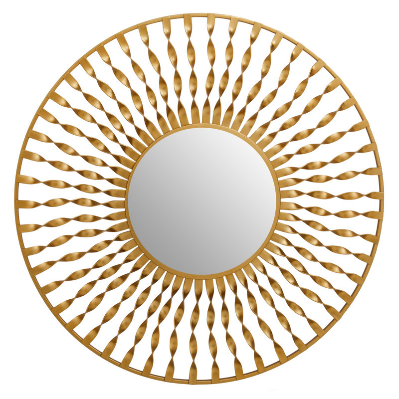Ninnekah Metal Round Wall Mirror