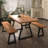 Elselien 4 - Person Acacia Solid Wood Dining Table