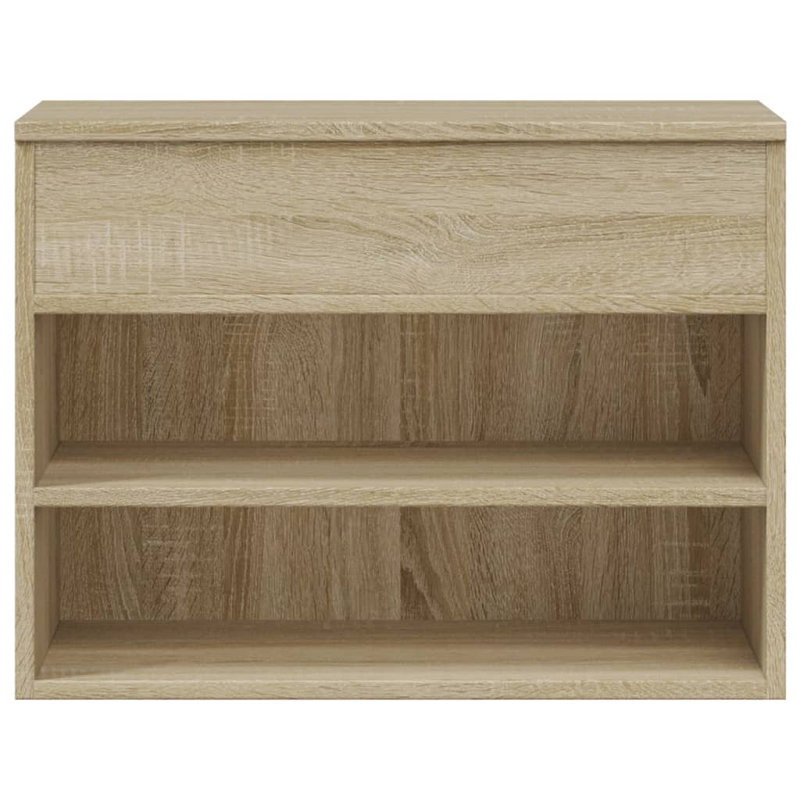4 Pair Shoe Storage Bench, Sonoma Oak