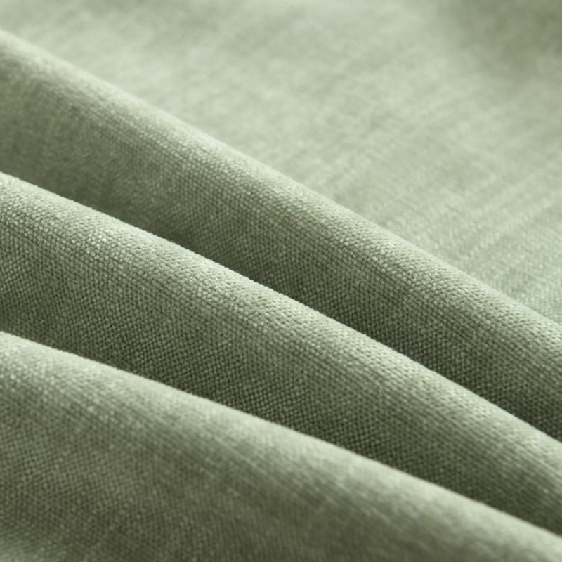 Super Soft Velvety Slub Heavy Chenille Decorative Pillow Cover with Flange (Set of 2), Sage Green, Square 18"