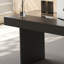 Bureau rectangulaire noir / beige en verre trempé + bois manufacturé avec 6 tiroirs-731891982-731891979