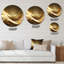 Or élégant canapé moderne III - art mural en métal-88621285