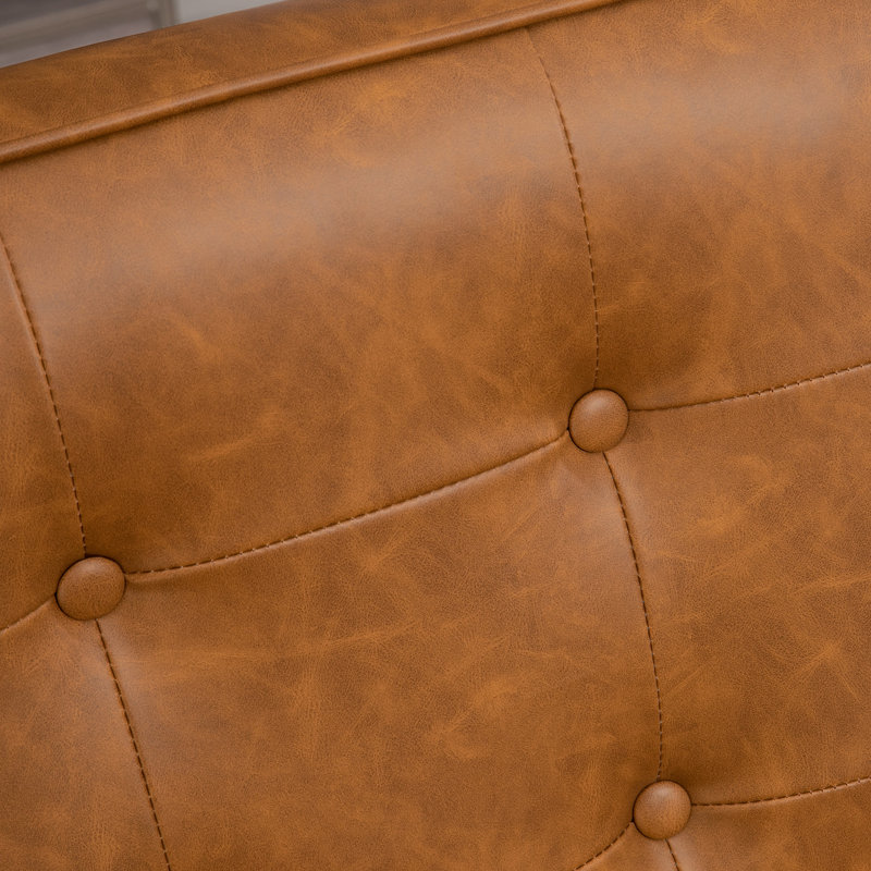 Upholstered Armchair, Brown/Brown