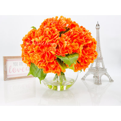 Véritable hydrangée dans un vase