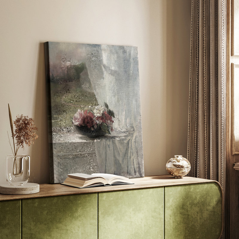 Imprimé floral rétro «Cachemire», H 18 po x l 12 po