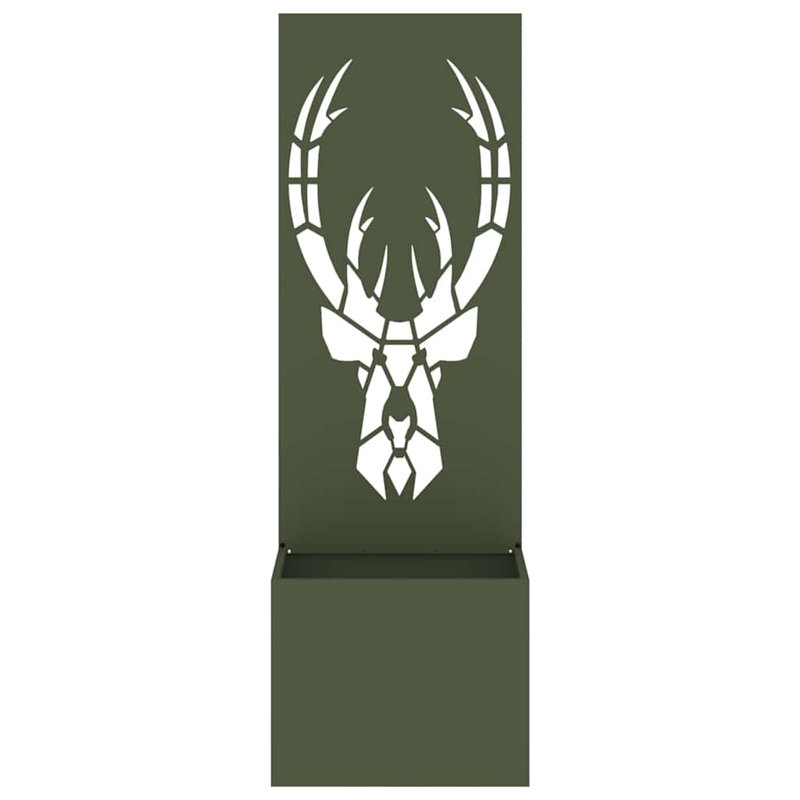 Planter Box, 140cm H x 50cm W x 50cm D, Olive Green