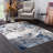 Aston-Jax 10' Blue and Ivory Geometric Cobblestone Runner Rug-1111610622