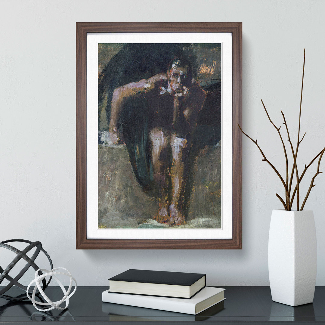 Lucifer Vol.2 by Franz Von Stuck - Picture Frame Painting