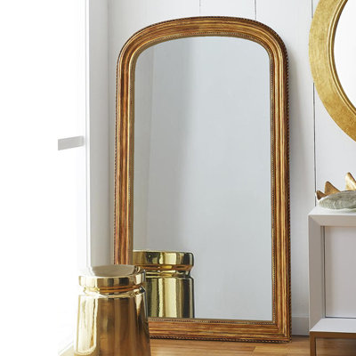 Miroirs pleine longueur demi-cercle en bois manufacturé