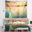 Photographie tranquille coucher de soleil panorama tapisserie-28485072
