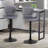 Abriel Height Adjustable Swivel Bar Stool With Back & Footrest Barstool Kitchen Dining