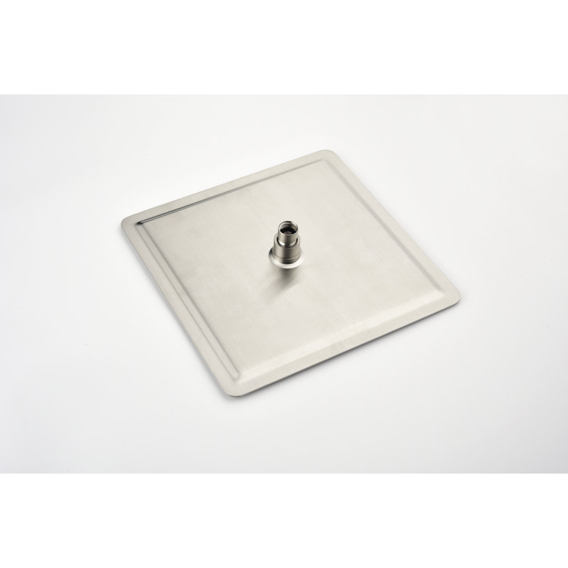 Pomme de douche 16 po noir mat, Noir mat