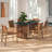 Gadsden 86 Inch Marble Dining Table in Walnut Green Marble