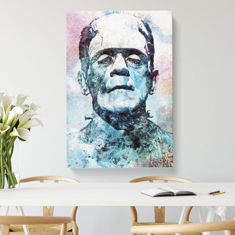 Frankenstein in Abstract - Wrapped Canvas, 50cm H x 35cm W x 3cm D