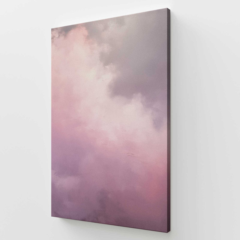 «Pastel Skyline v2», grande impression sur toile, H 54 po x l 36 po
