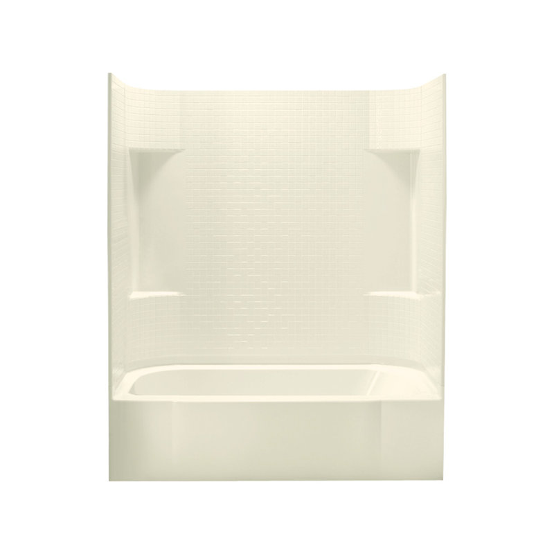 Accord Bath/Shower Kit, Right Hand, High Gloss Biscuit