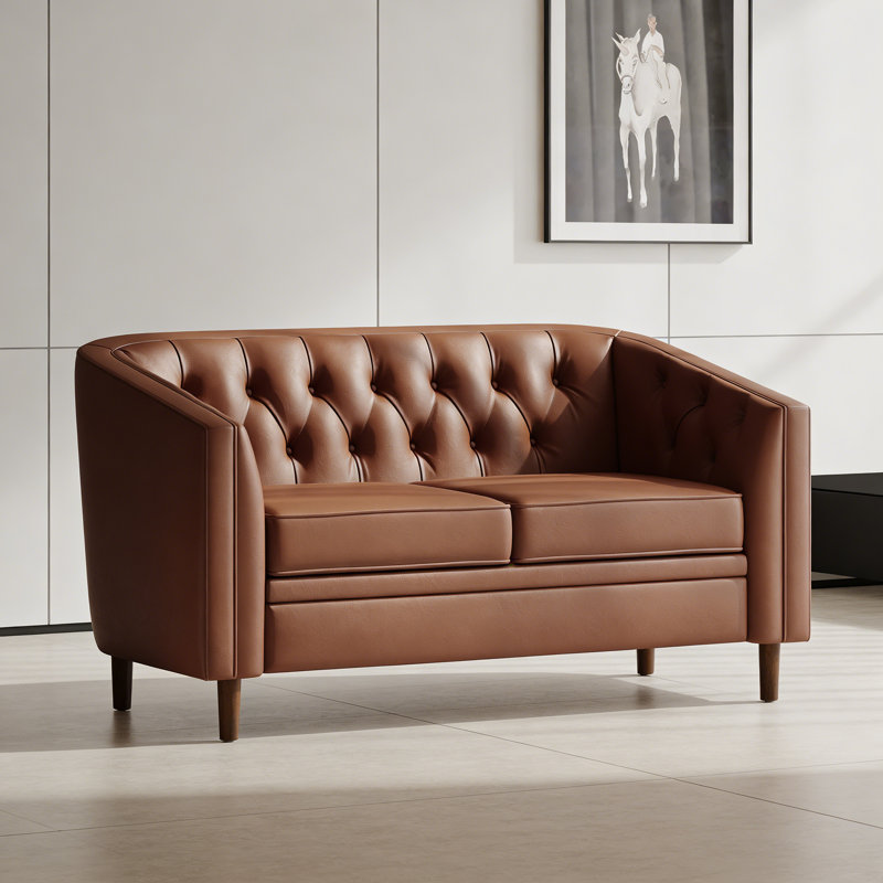 Loveseat, Light Brown