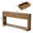 70.8'' Farmhouse Console Table with Drawers and Open Shelf, Rustic Entryway Table for Hallway or Living Room