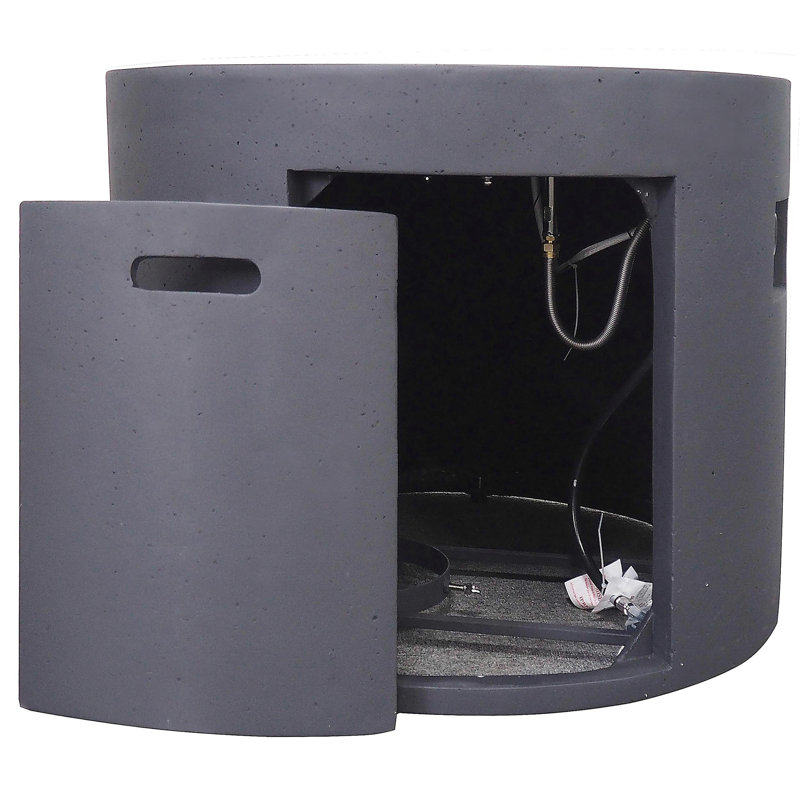 31-inch Round Fire Pit - 40,000 Btu, Dark Gray