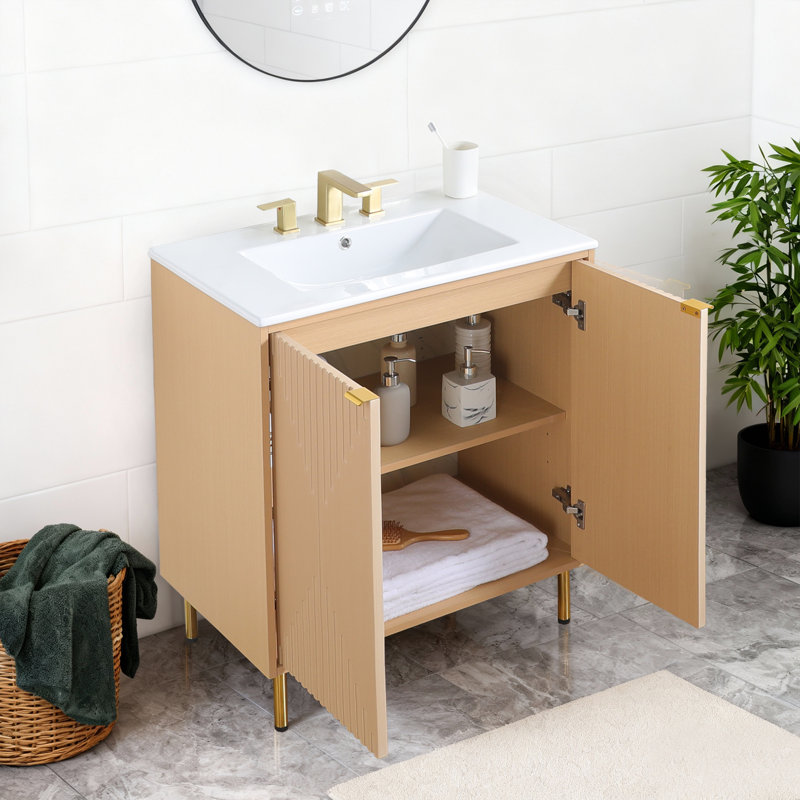 30" Modern  Free-Standing Single Bathroom Vanity