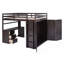 Lit mezzanine avec tiroirs, bureau et garde-robe-433401081-433401086