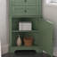 Armoire de rangement de 68,9 po de hauteur avec tablette ouverte, tiroirs et porte-1400803217