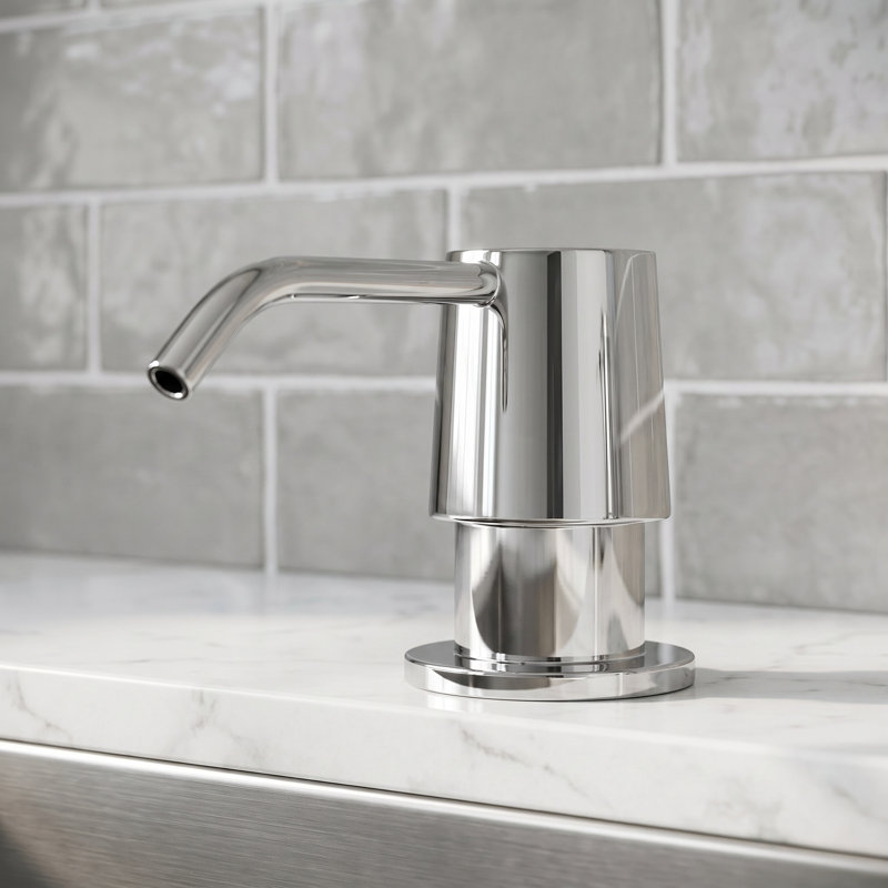 10 oz. Kitchen Soap Dispenser, Chrome / Metal