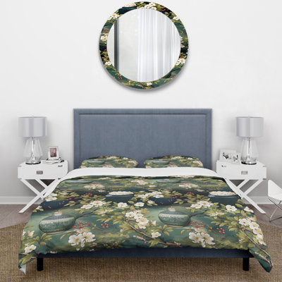 Serene Tea Ceremony I - Ensemble de housse de couette chinois