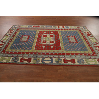 Tapis oriental géométrique Kazak 6
