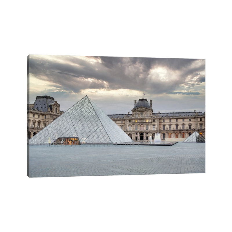 The Louvre Palace Museum II by Alan Blaustein - Wrapped Canvas Print, 20.32 cm H x 30.48 cm W