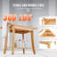 Bamboo Shower Bench 24 x 13.8 x 18.9 in Shower Stool Chair for Bathroom