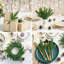 Ensemble de 48 branches de pin artificielles, tiges flexibles de 26 cm, en plastique imperméable, idéales pour la confection de couronnes de Noël, de sapins et de décorations de fêtes.
