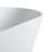63 Inch Matte White Freestanding Bathtub, One - Piece, Ergonomic And For Bathroom Solid Surface Soaking 63*29.5*22 Inch, Modern Style, Center Drain Placement