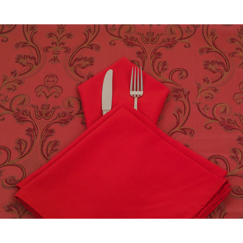 Polyester Square Napkin, Red