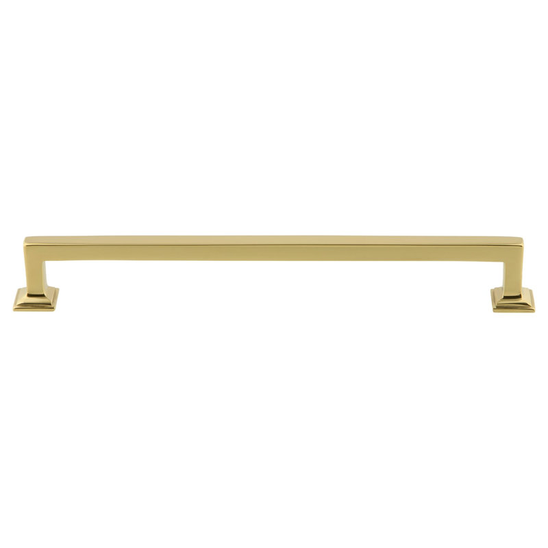 Grandeur Geneva 8" Brass Handle Pull, Polished Brass