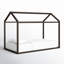 Structure de lit à baldaquin pour enfants en bois massif Rosa-110727210-130624860
