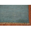 Tapis bleu et vert en laine Gabbeh