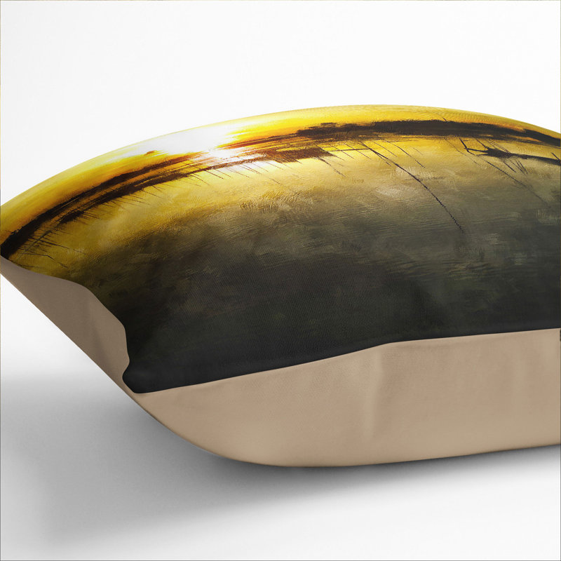 Fishing Boats In Bangladesh Square Throw Cushion, 40cm H x 40cm W x 15cm D, Stone
