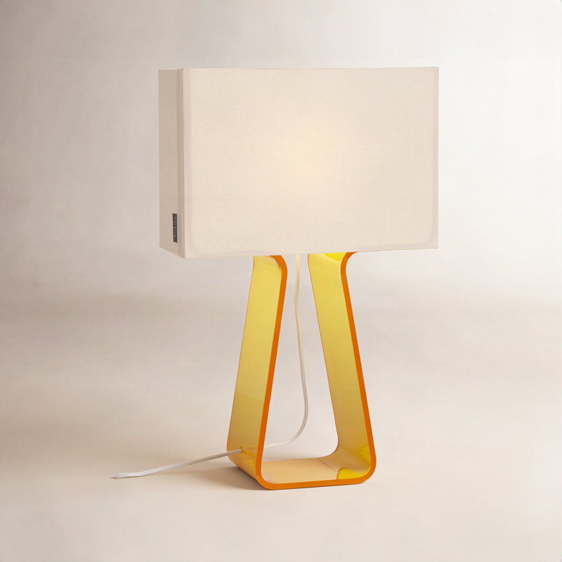 Tube Top Table Lamp, Yellow