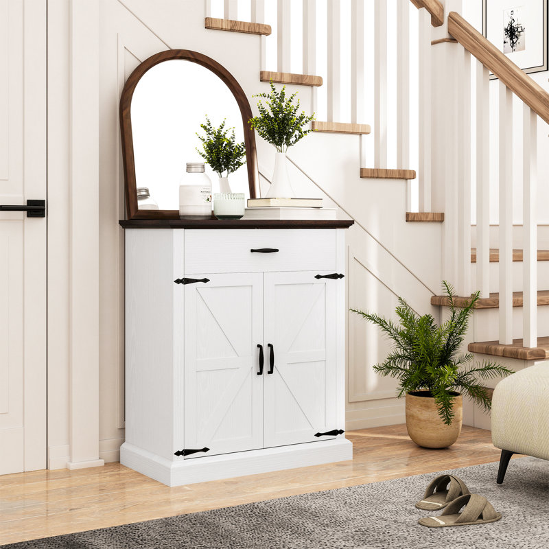 Buffet 30 "avec 2 portes de grange Farmhouse