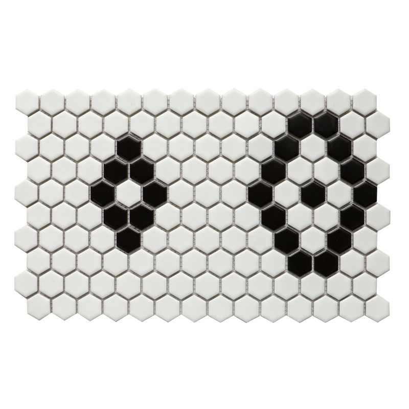 1" x 1" Porcelain Mosaic Wall & Floor Tile