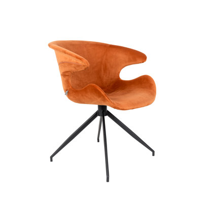 Chaise avec accoudoirs rembourrée