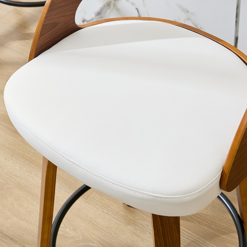Tabourets pivotants 26 po Modern, Blanc, Tabouret de comptoir (assise à une hauteur de 26 