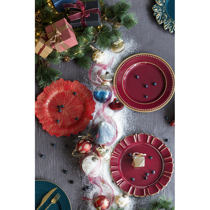 Iina Plastic Decorative Plate - Set of 4