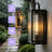 1 - Light 18.12" Iron Wall Light With Dusk To Dawn And Motion Sensor