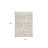 2’ X 3’ Ivory Distressed Ikat Pattern Scatter Rug